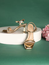 Gold Patent Stiletto Sandals (TC-REN-N1261-GLD)