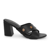 Tao Paris Ann 10001-02 Solid Black Heels