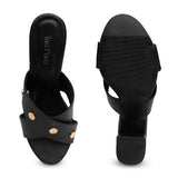Tao Paris Ann 10001-02 Solid Black Heels