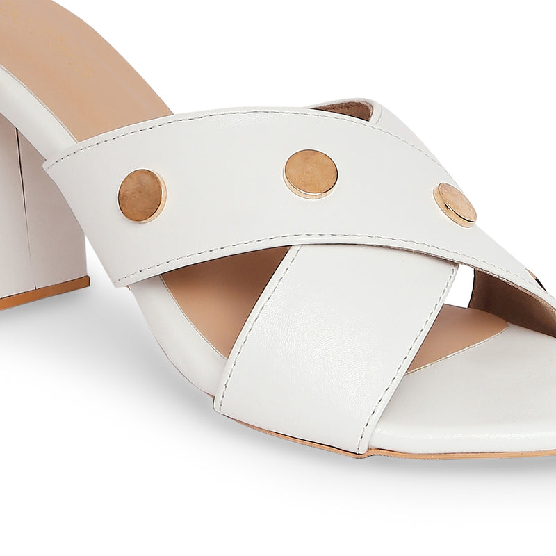 Tao Paris Ann 10001-03 Solid White Heels