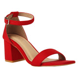 Tao Paris Kya 10020-01 Red Solid Heels