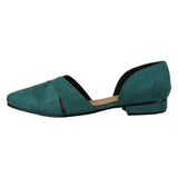 Tao Paris Lia 10023-01 Green Solid Ballet Flats