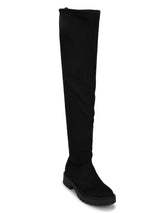 Black Suede Thigh High Boots