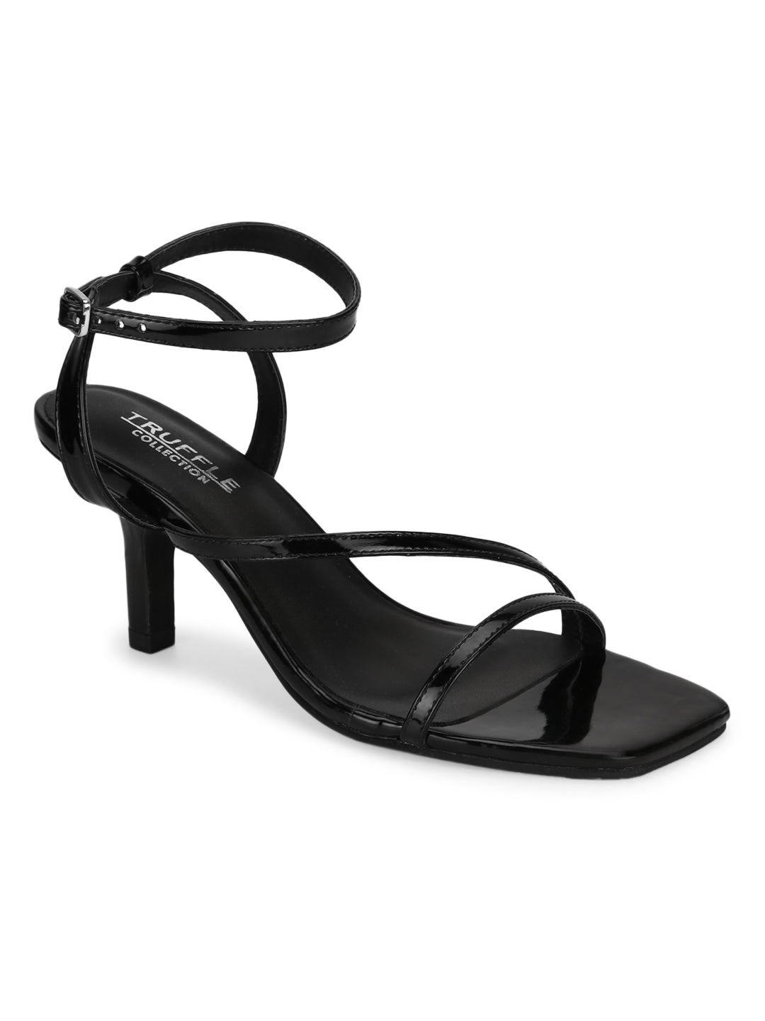 Black Patent Strappy Stilettos (TC-ST-1226-BLKPU) – Truffle Collection