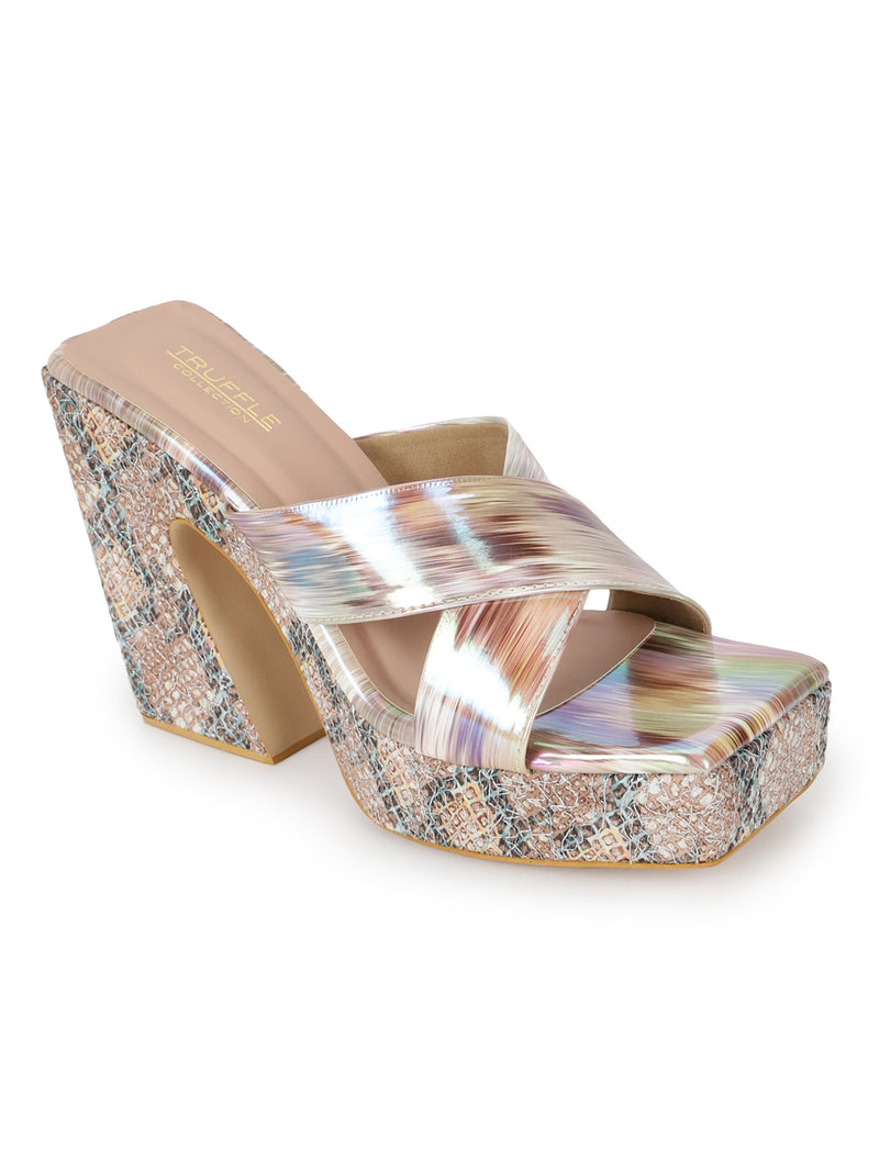 Holographic mules hot sale