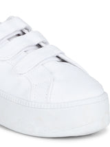 White Strap Slip-On Sneakers