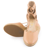 Lace Up Espadrille Heels