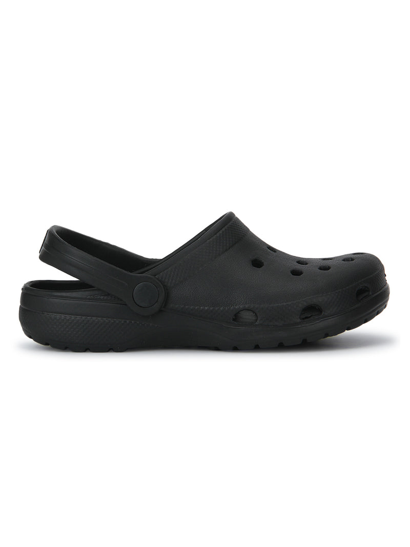 Black Slip-On Croc Flats