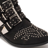 Black Stud Detail Ankle Boot