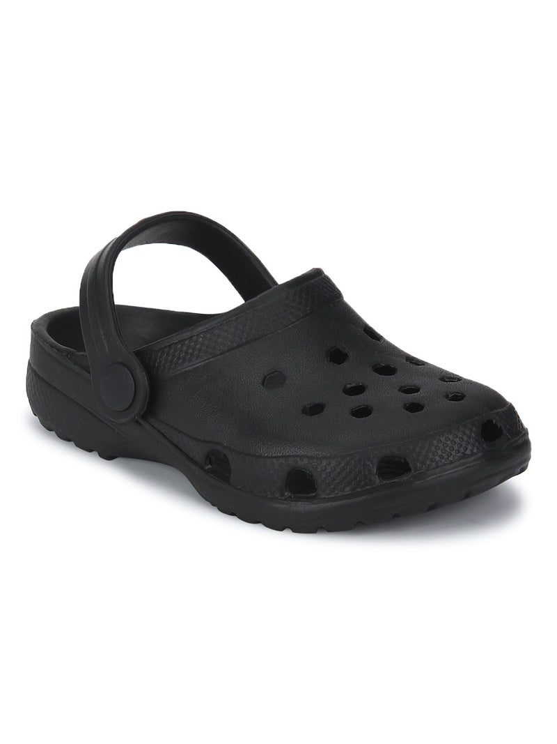 Minni TC Black Croc Flats For Kids