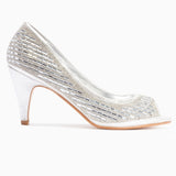 Diamante Low Heels