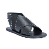 Cross over flat sandal