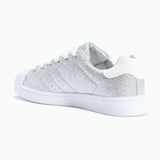 Flat Lace Up Trainer Glitter