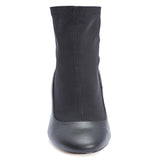 Block Heel Perspex Ankle Sock Boot