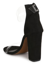 Black Micro Perspex Clear High Blocks