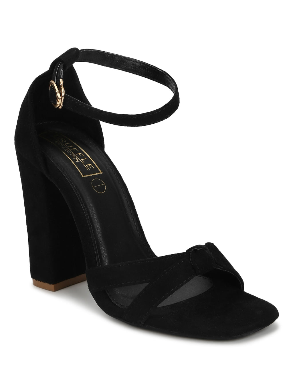 Black suede strappy heels new arrivals