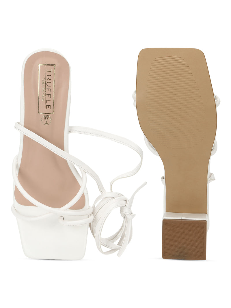 Off-White Lollipop lace-up Leather Sandals - Farfetch