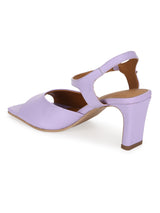 Lilac Purple PU Slim Block Sandals (TC-ST-1229-LILPU)