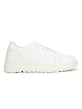 White PU Cleated Bottom Sneakers (TC-ST-1024-WHTPU)
