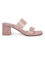 Nude Perspex Mules With Clear Straps (TC-SLC-R505-NUD)