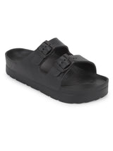 Black PU Slip-On Flats (TC-ROME1-BLK)