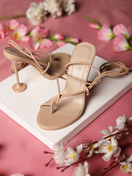 Nude 2025 wrap sandals