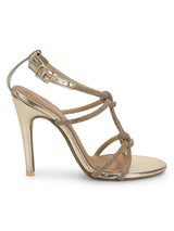 Gold PU Strappy Stiletto Sandals (TC-ST-1332-GLD)