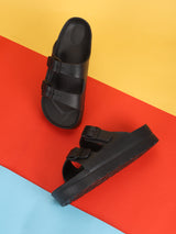 Black PU Slip-On Flats (TC-ROME1-BLK)