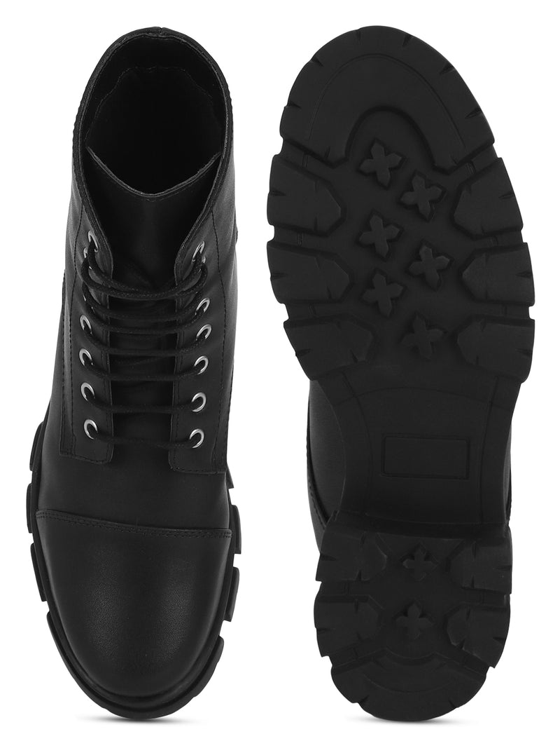 Black PU Kitten Ankle Boots (TC-ST-1285-BLKPU)