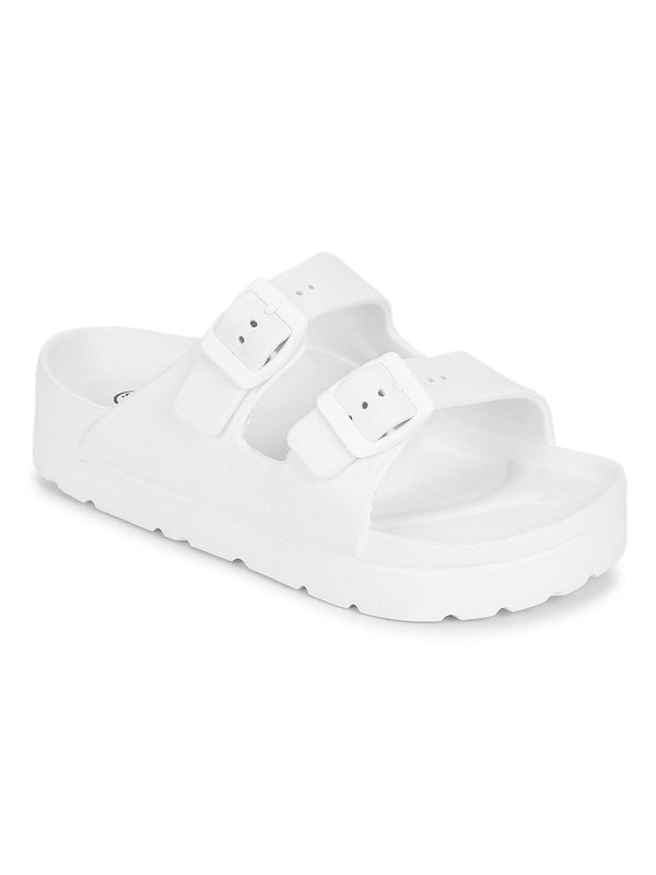White PU Slip-On Flats (TC-ROME1-WHT)