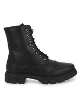 Black PU Kitten Ankle Boots (TC-ST-1285-BLKPU)