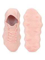 Pink Mesh Slip-On Sneakers (TC-RS3445-PNK)