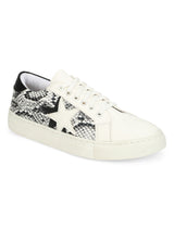 Black White Snake Trainers (TC-RLST13-BLK)