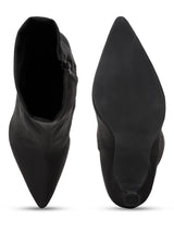 Black Lycra Stiletto Ankle Boots (TC-ST-1290-BLKLYC)