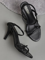 Black PU Strappy Stiletto Sandals (TC-ST-1297-BLK)