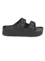 Black PU Slip-On Flats (TC-ROME1-BLK)