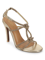 Gold PU Strappy Stiletto Sandals (TC-ST-1332-GLD)