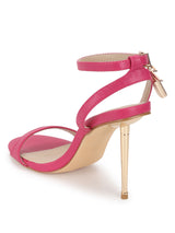 Hot Pink PU Buckle Stiletto Sandals (TC-TB2-HPNK)