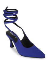 Cobalt Blue Lycra Stiletto Sandals (TC-ST-1240-COB)