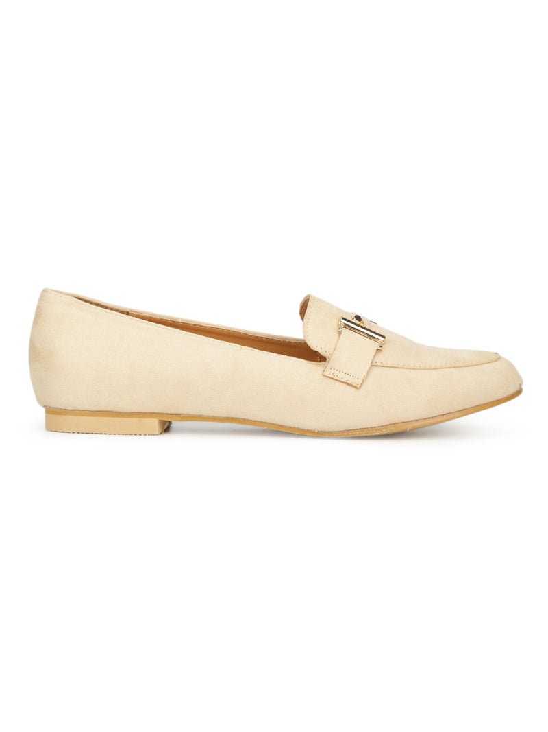 Nude Micro Loafer Belly Flats