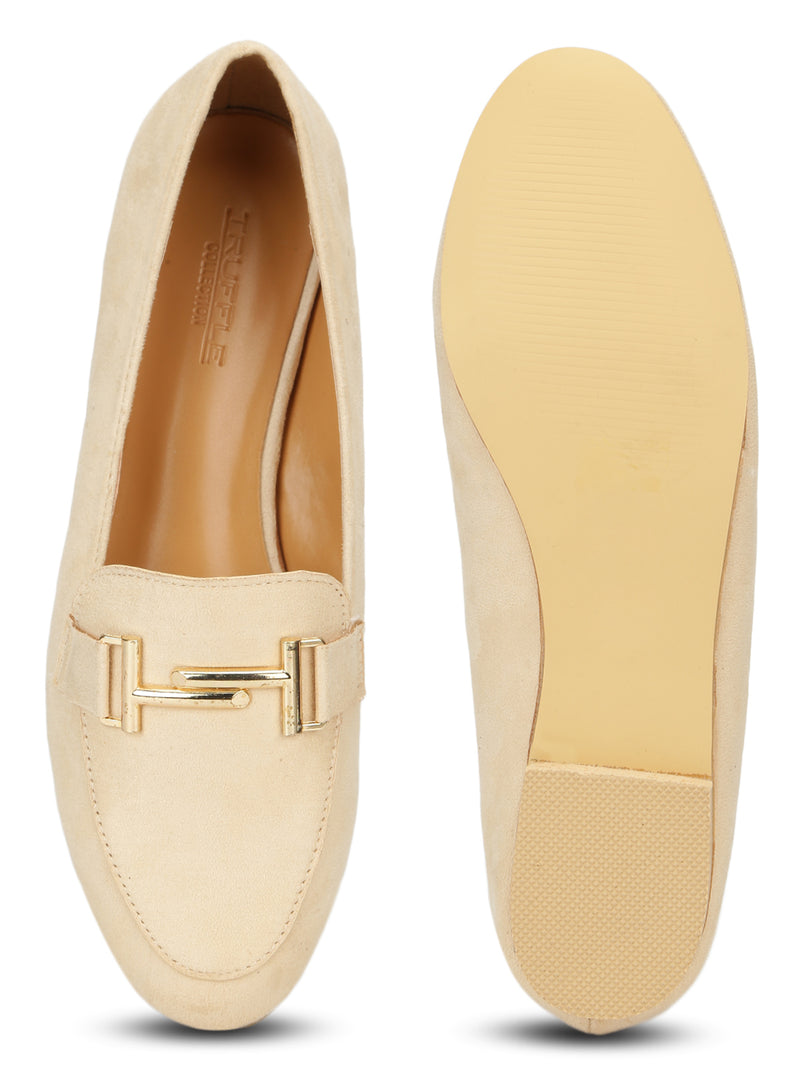 Nude Micro Loafer Belly Flats
