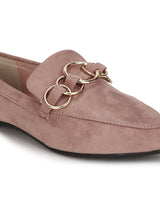 Pink Micro Golden Chain Loafer