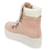 Baby Pink Lace Up High Tops