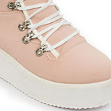 Baby Pink Lace Up High Tops