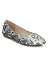 Snake PU Thin Bow Belly Flats
