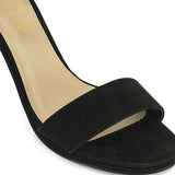Black Low Heel Sandals