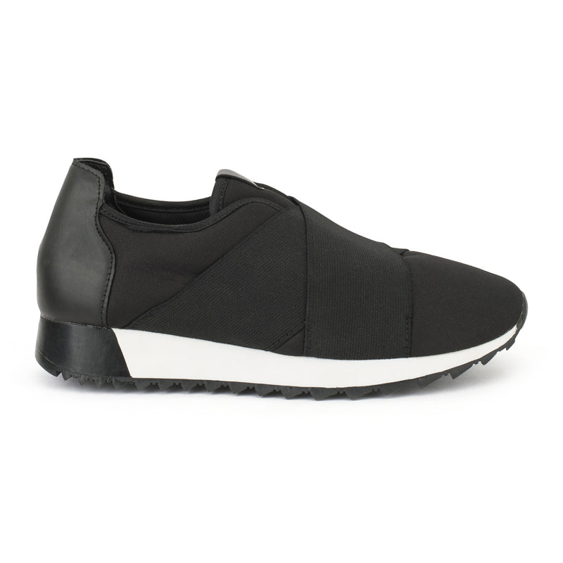 Black Crossover Mesh Trainers