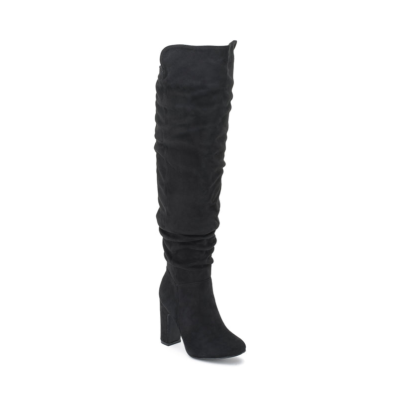 Black Slouch Over The Knee Boot