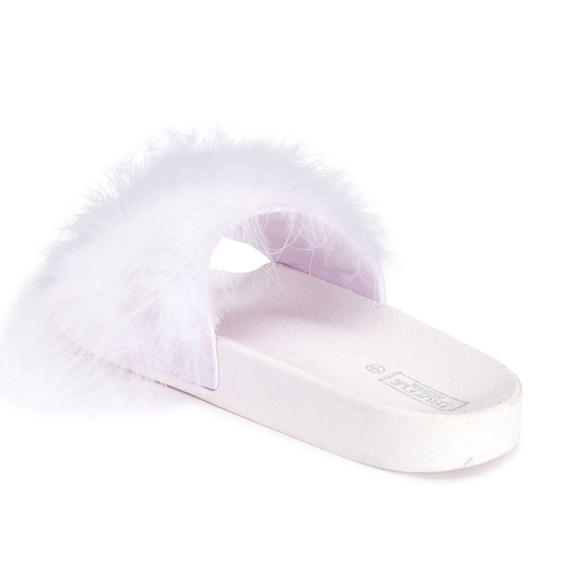 White Feather Flat Sliders