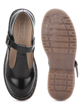 Black Hishine Buckle Slip-on Sandals